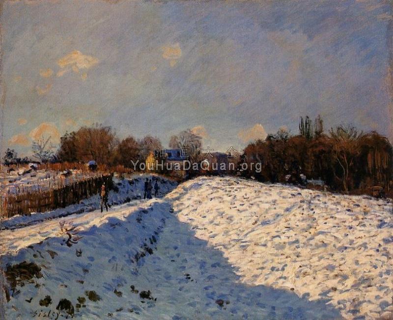 The Effect of Snow at Argenteuil - 阿尔弗莱德·西斯莱